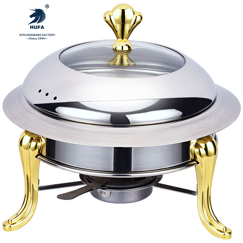 Exchange serving stove Stainless steel alcohol stove Solid liquid alcohol stove Warm heating buffet stove multi-function small hot pot dry pot hotel supplies Traditional pot cover with round lid set one person one pot Crown stove self-service Application Scenario