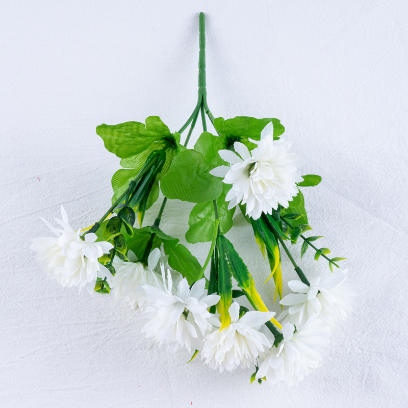 Direct sales of artificial flower manufacturers: 5-head seven-flower chrysanthemum artificial flower bouquets and ornaments pic 12