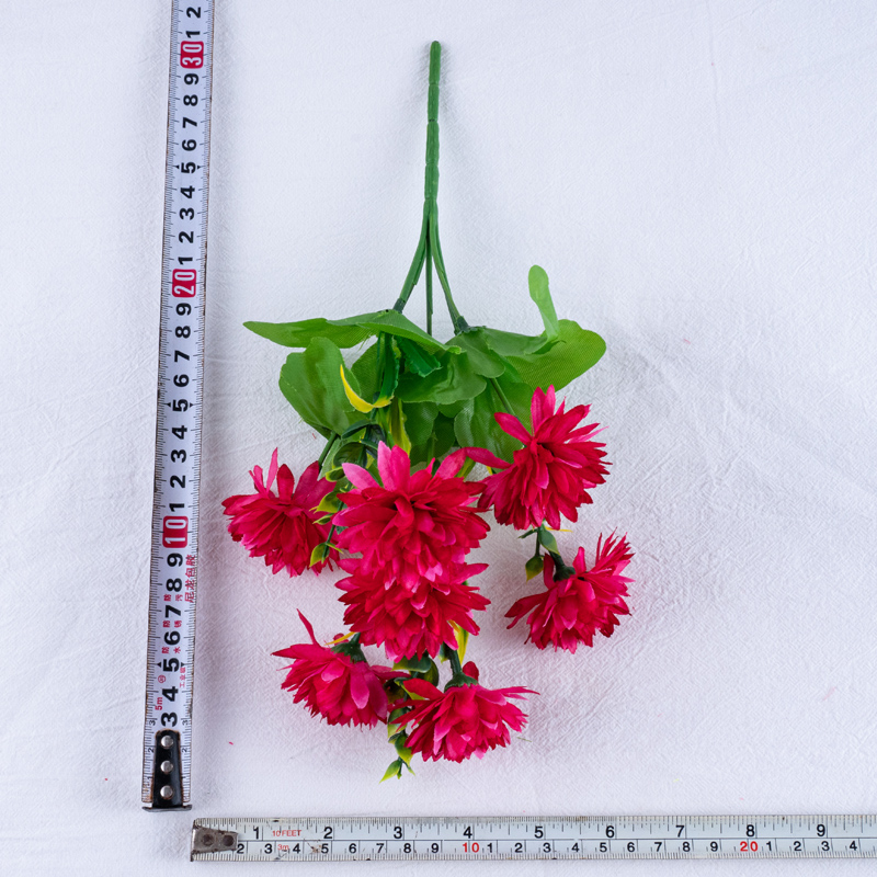 Direct sales of artificial flower manufacturers: 5-head seven-flower chrysanthemum artificial flower bouquets and ornaments pic 13