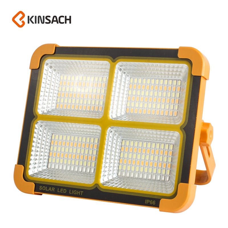 Solar portable lamp, LED floodlight, outdoor courtyard emergency portable camping lamp, construction site lighting lamp, portable lamp