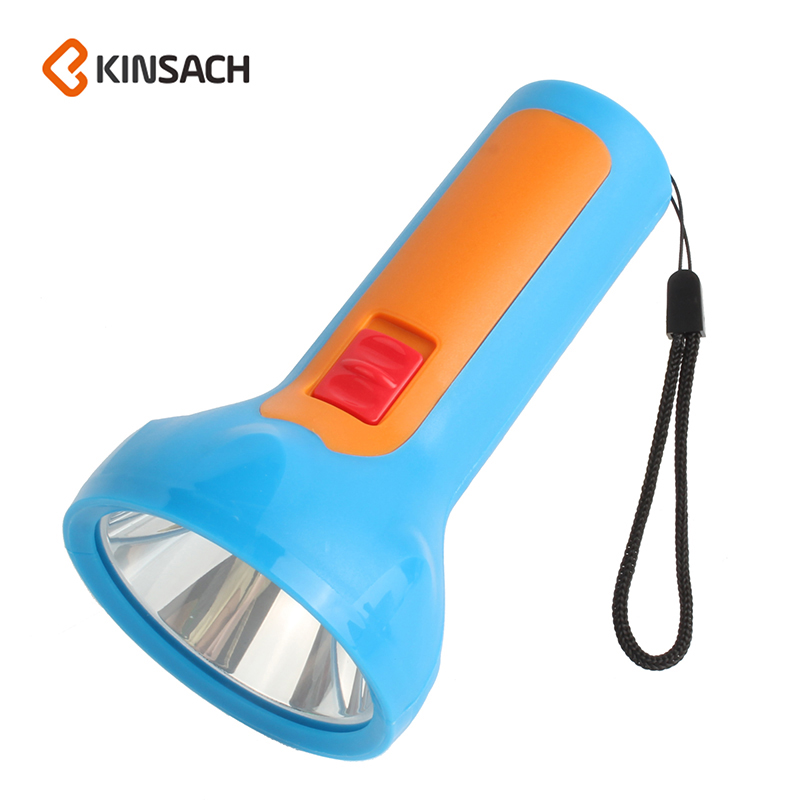Household lighting flashlight dry battery outdoor plastic light two-stage hand lamp