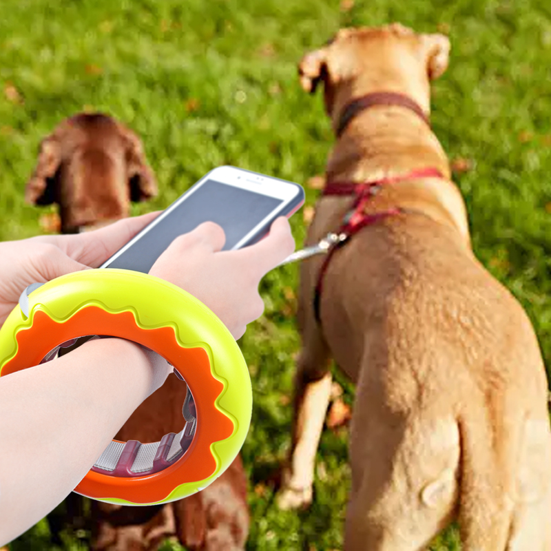 New pet leash, doughnut leash, dog bite resistant frisbee, portable cat leash for going out, pet supplies Specification image