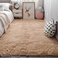 IBH简约现代地垫长毛客厅地毯 丝毛地毯4cm卧室床边榻榻米地毯纯色垫BH22061504图