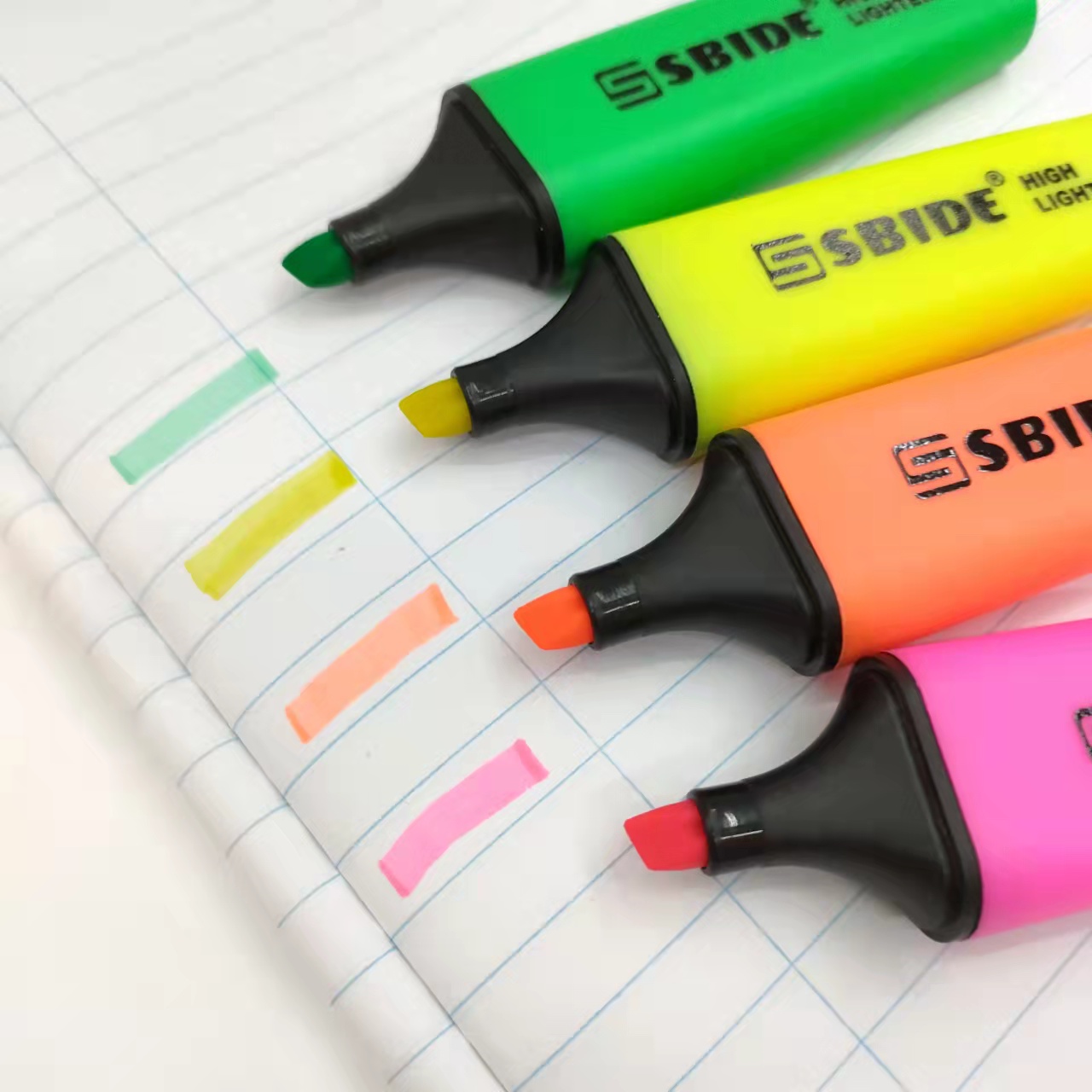 Colorful highlighter, student key point marking pen, notebook pen, large capacity details Picture