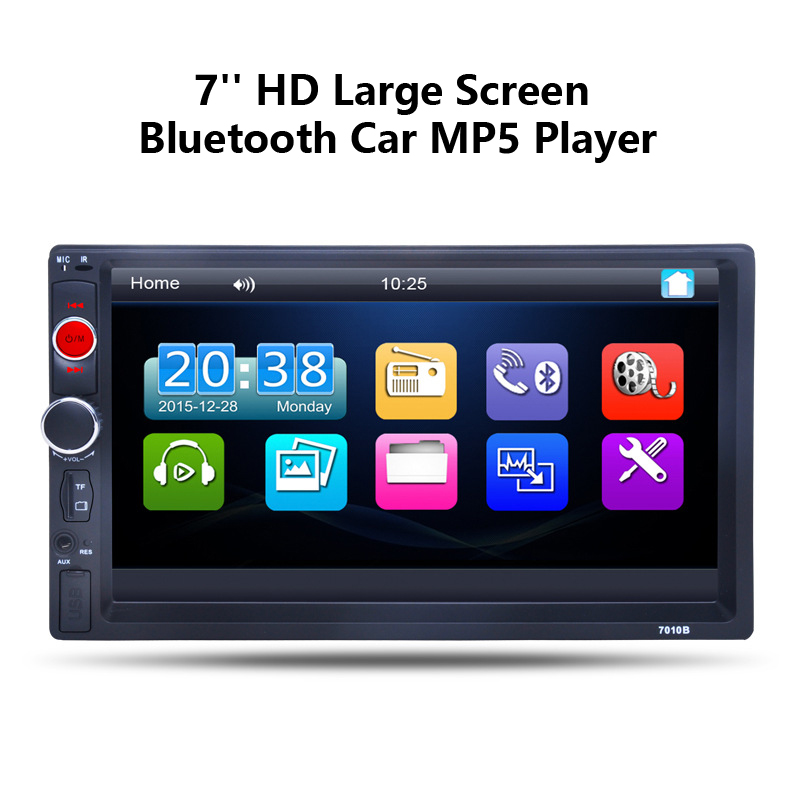 myAI Car Stereo Player 7’’ Touch Screen HD Double Din Bluetooth Carplay with FM Radio, Aux-in, Backup Camera  thumbnail