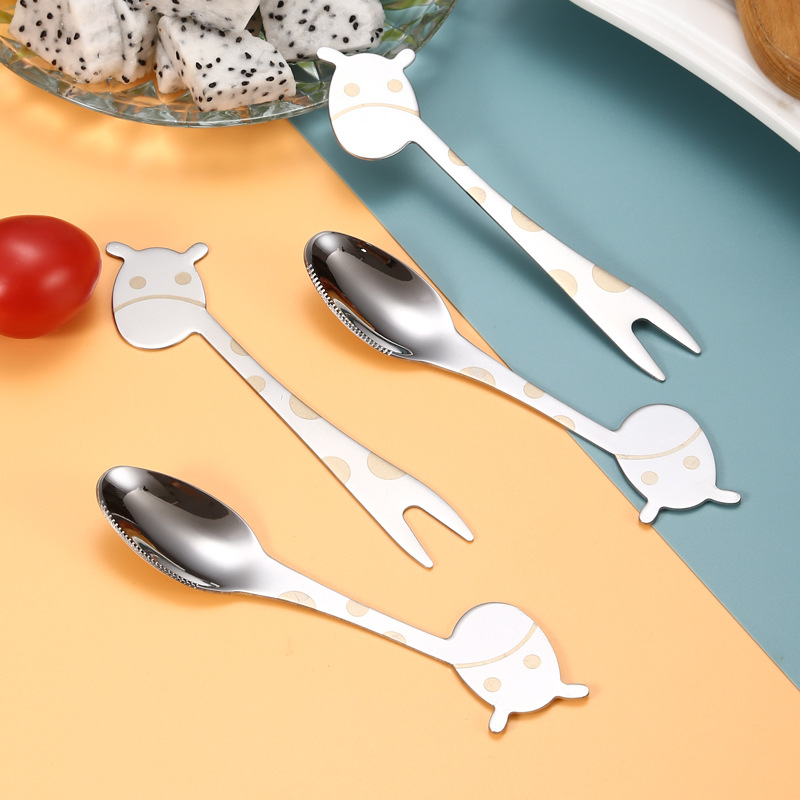 Fruit signed mooncake fork foreign trade