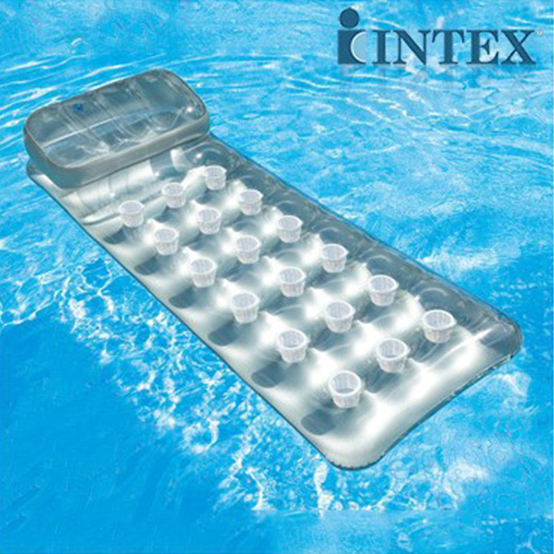 INTEX58894日光浴浮排单人水上休闲躺椅充气加厚海滩垫装备详情6