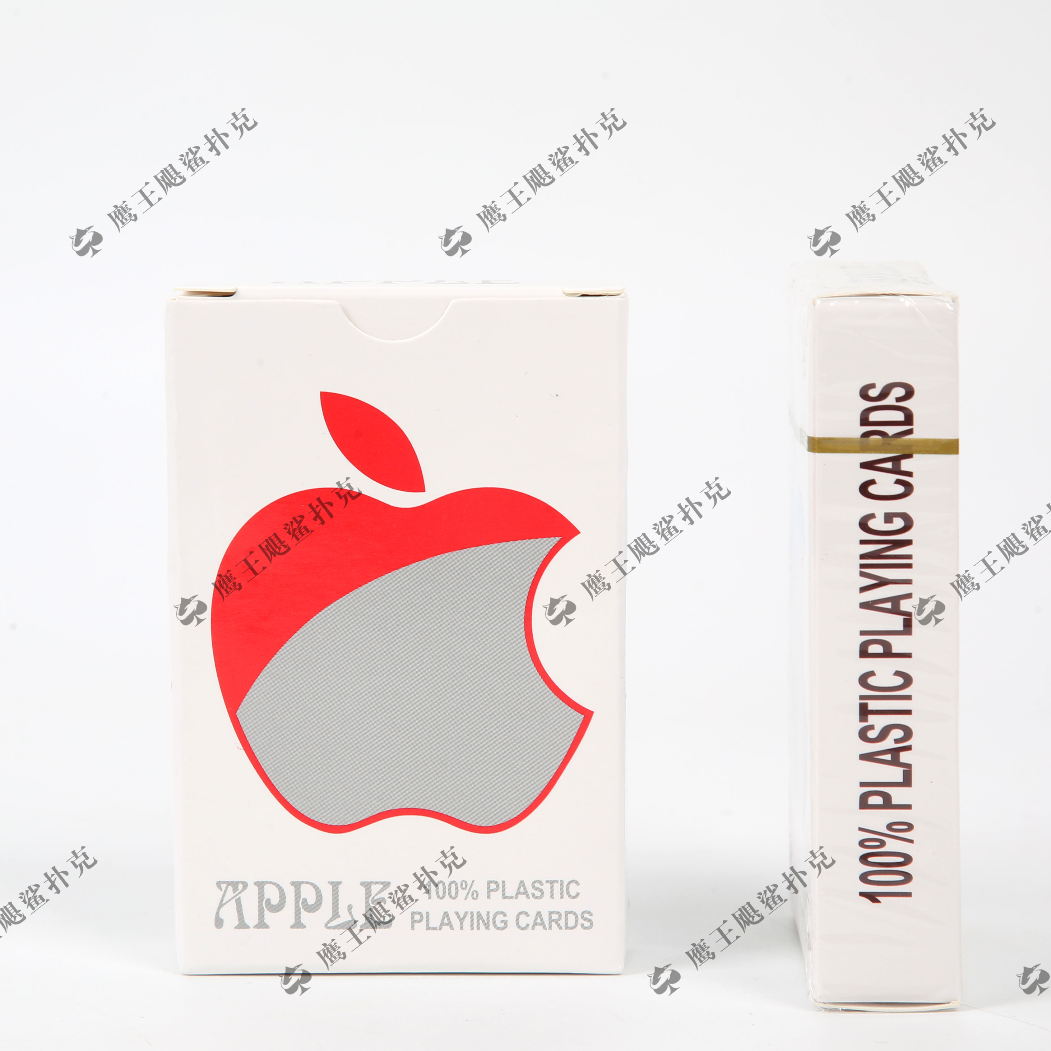 厂家自营外贸批发娱乐扑克扑克牌 中高档定制广告牌APPLE苹果双副PVC防水扑克 耐磨塑料扑克详情图3