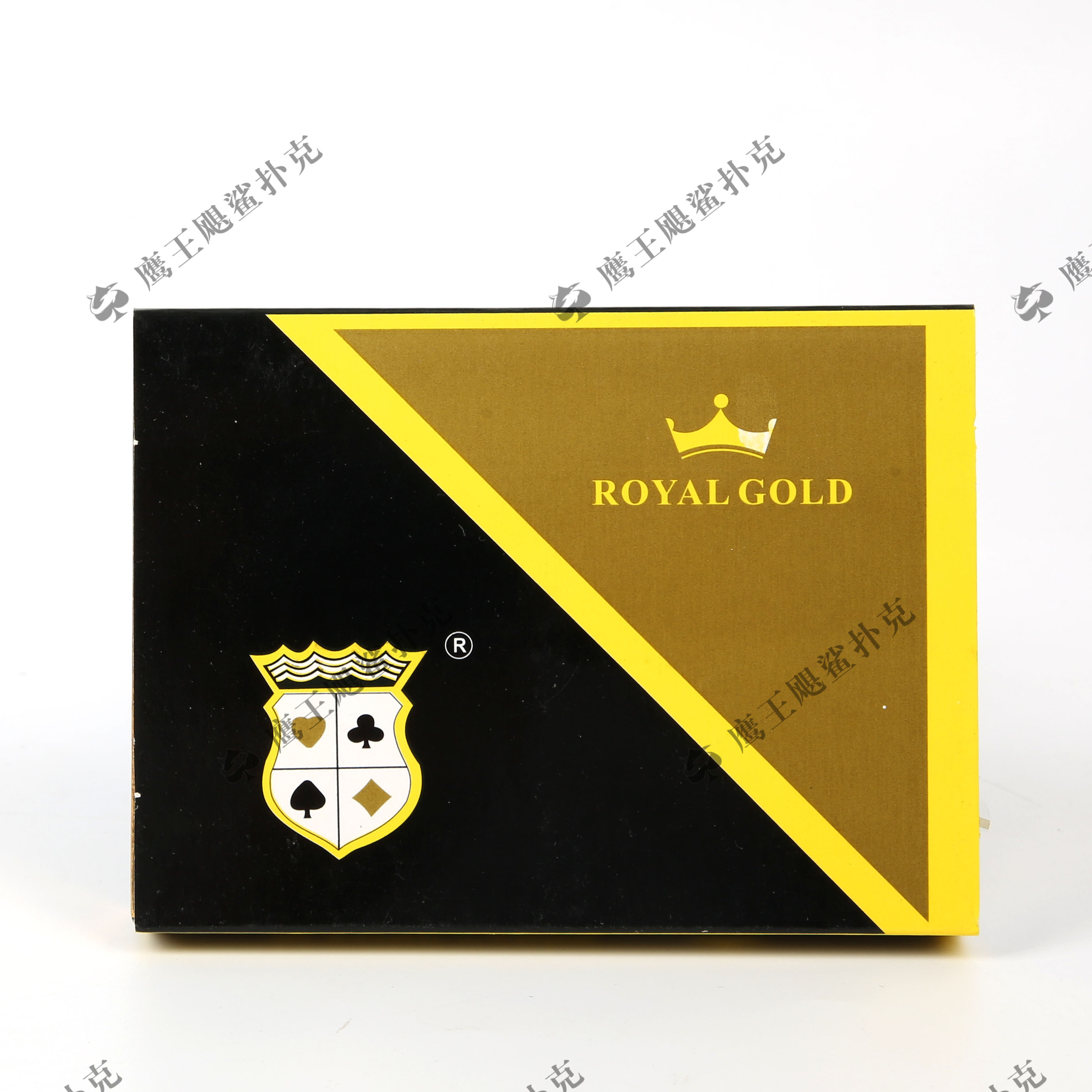 厂家自营外贸批发娱乐扑克扑克牌 ROYAL GOLD新料双副PVC防水扑克 耐磨塑料扑克详情图1