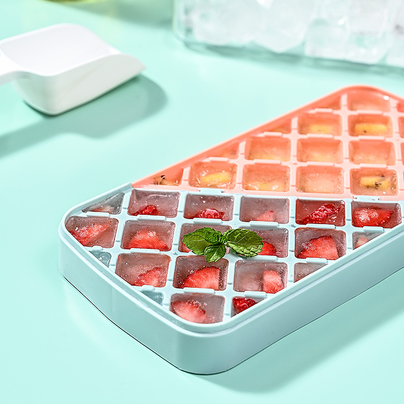 Ice box with lid ice cube box Homemade ice cream Popsicle mold Ice pack Popsicle Popsicle ice cream mold details Picture