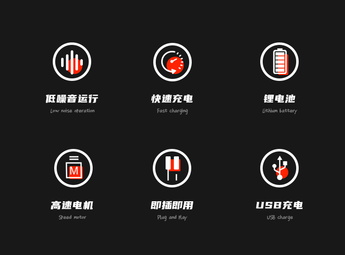 跨境厂家直供透明电推剪 科美KM-246推子透明理发器理发店电推剪详情2