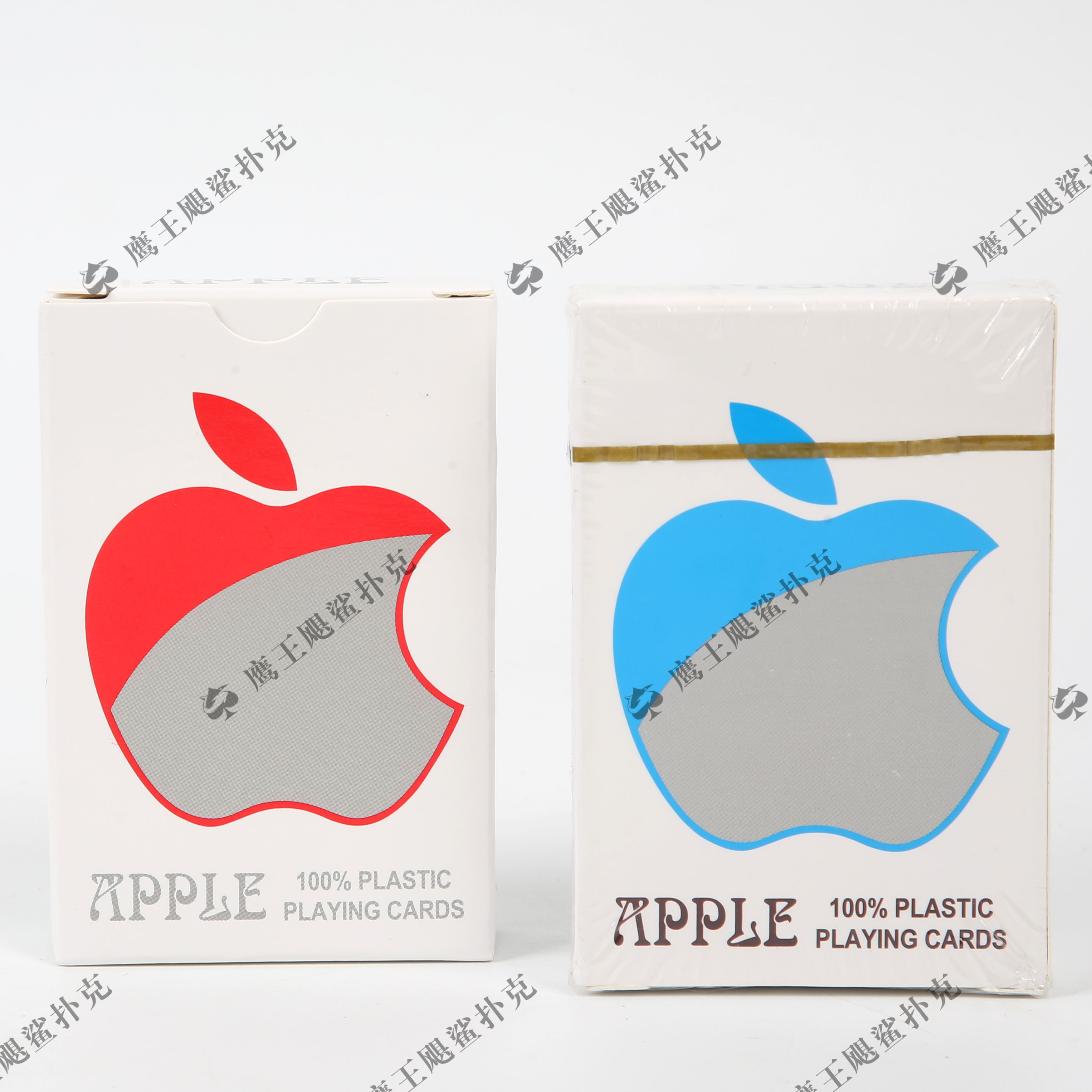 厂家自营外贸批发娱乐扑克扑克牌 中高档定制广告牌APPLE苹果双副PVC防水扑克 耐磨塑料扑克详情图2