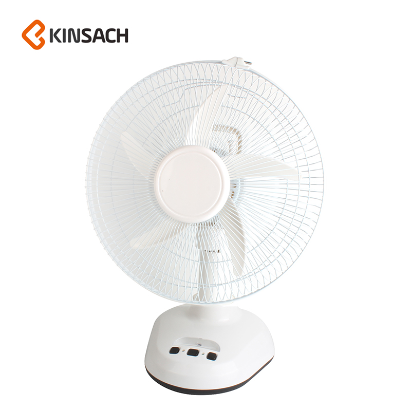 12 "fan AC charging radio fan with adjustable head Outdoor desk fan with LED lighting
