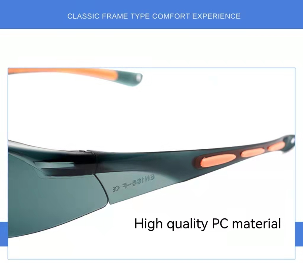 防尘防风沙防飞溅防护眼镜  时尚多色护目镜 工业实验室劳保眼镜详情2