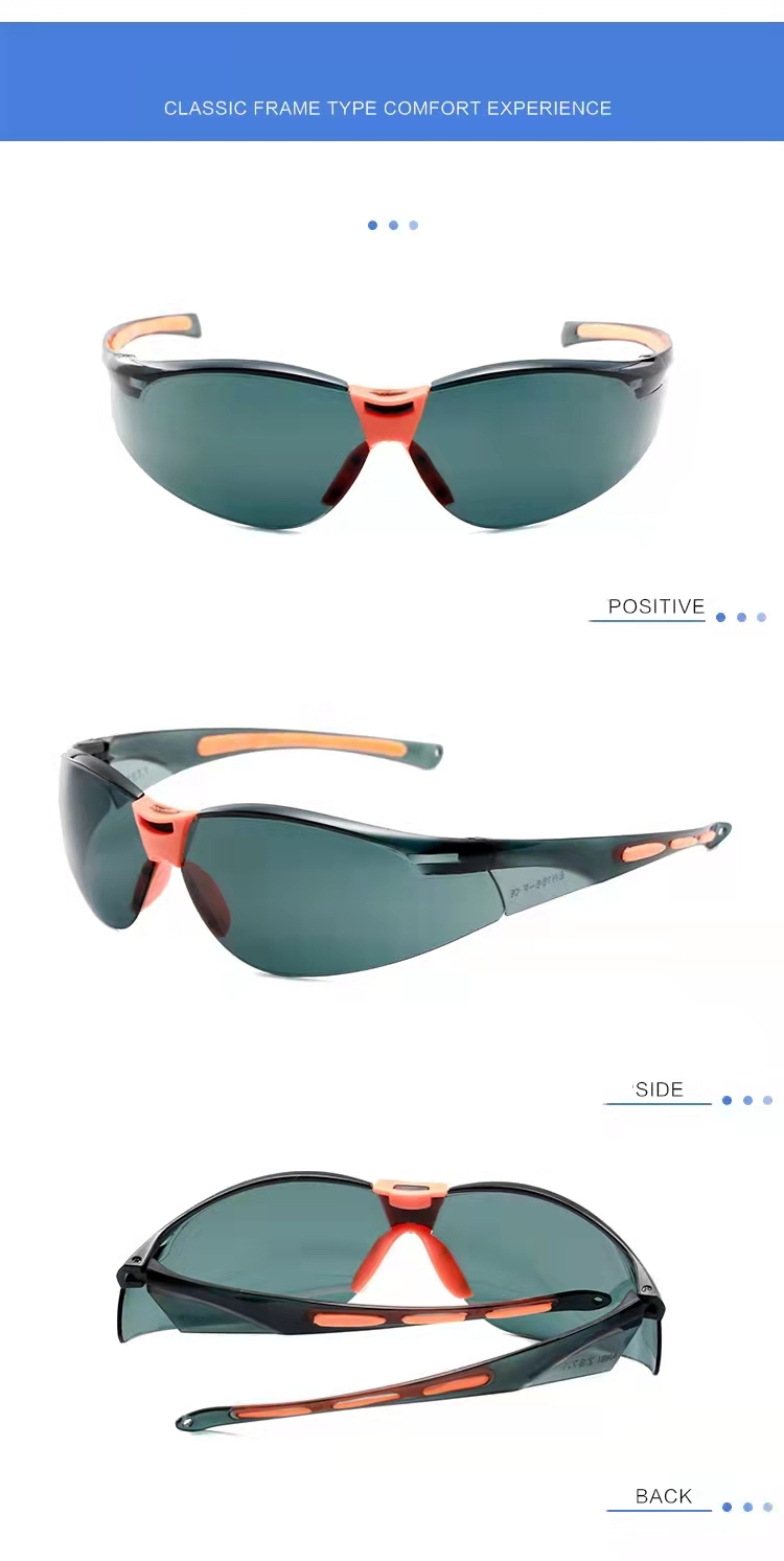 防尘防风沙防飞溅防护眼镜  时尚多色护目镜 工业实验室劳保眼镜详情4