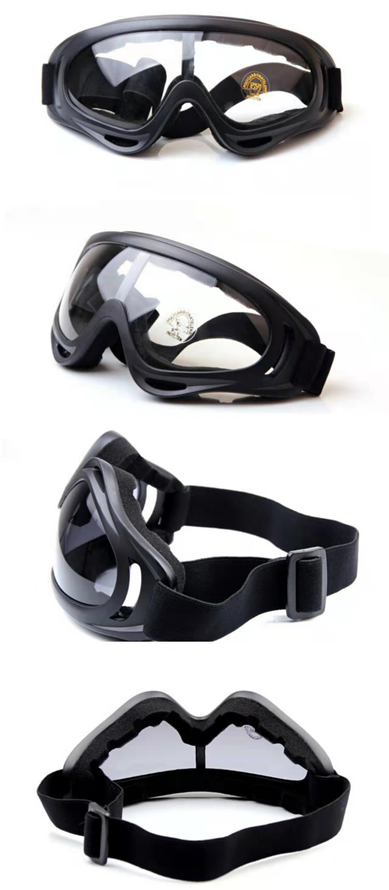 防风滑雪镜 防尘防飞溅防冲击防护劳保眼镜 男女骑行防护眼罩详情3