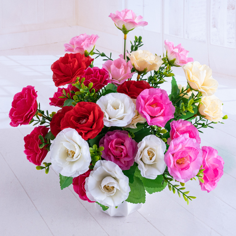 Direct sales of 5-headed four-eared artificial flower bouquets from the artificial flower manufacturer pic 1