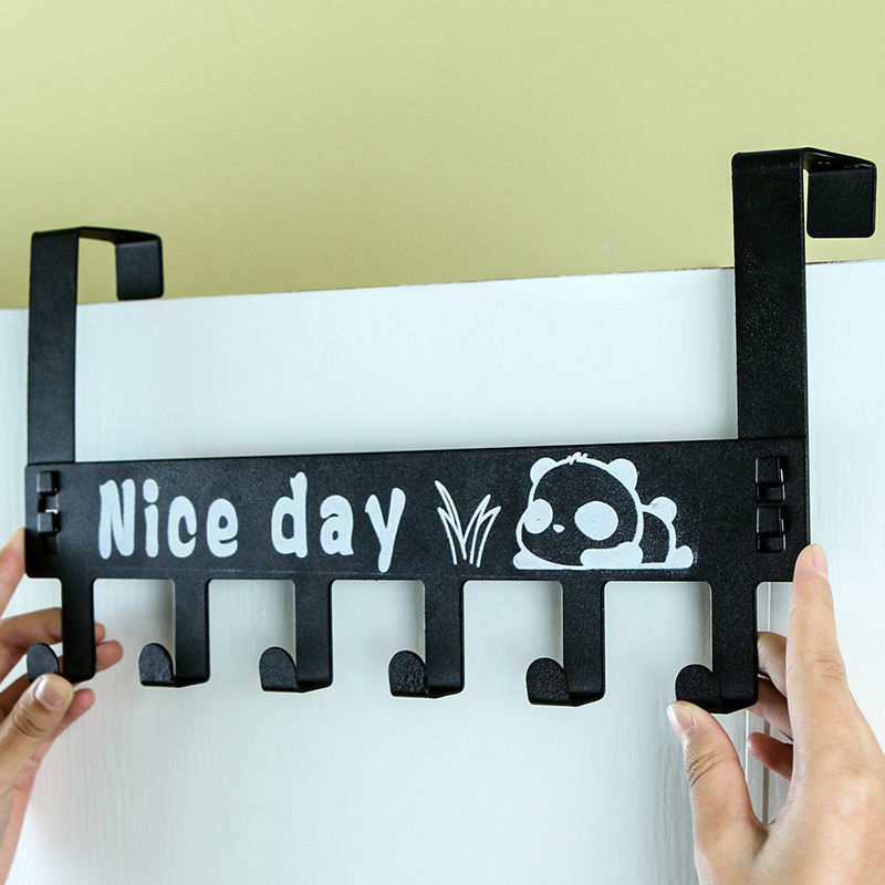 Removable nail-free glue-free door rear hook