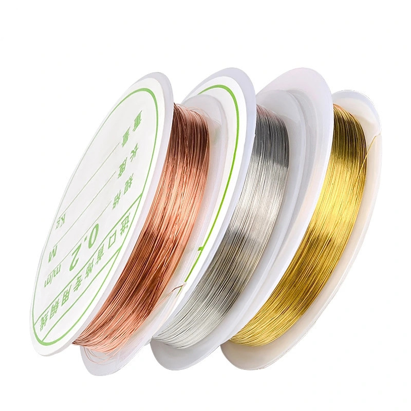 Cross-border new nail accessories wholesale handcrafted copper wire gold wire nail wire gold wire 3 colors