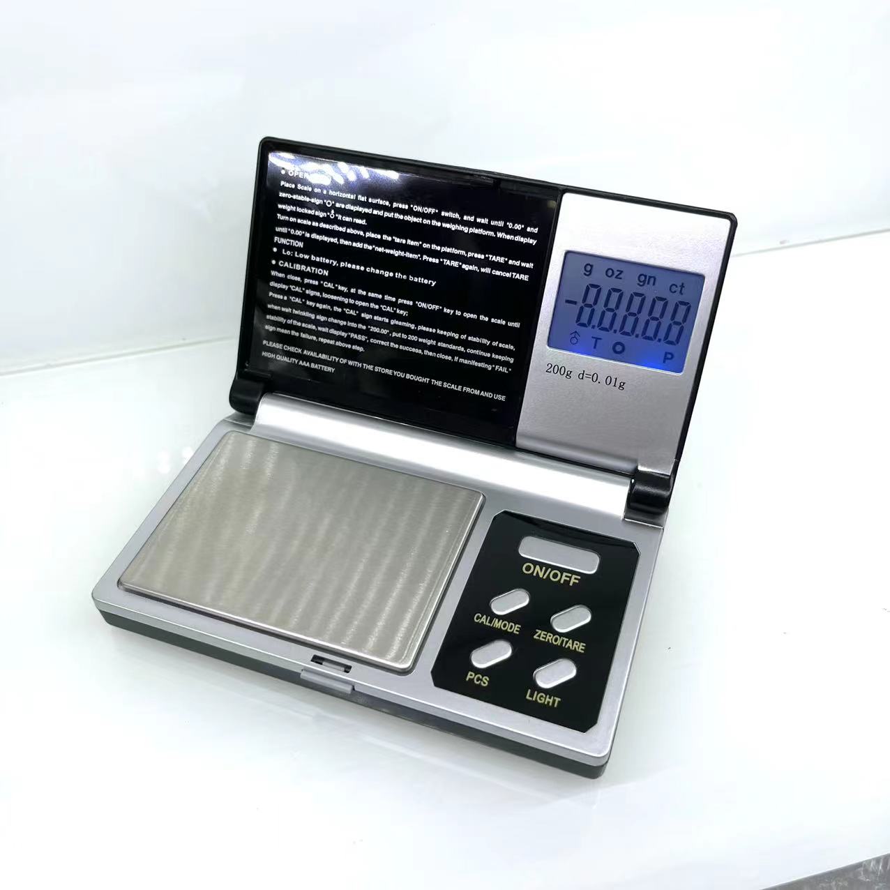Small silver jewelry scale high precision 0.01/200g pocket scale portable electronic scale thumbnail
