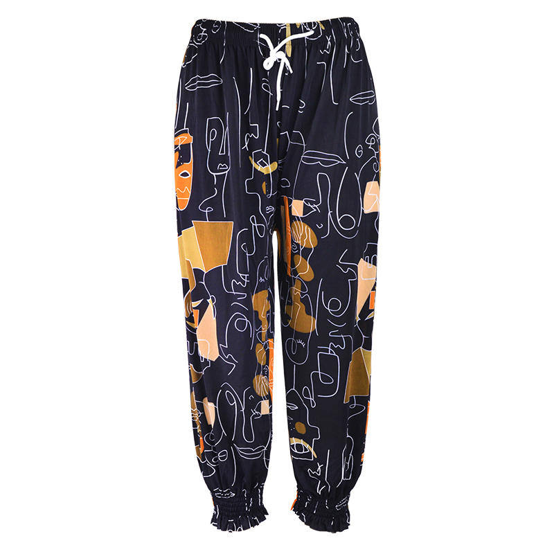 Spring And Summer New Large Size Straight Pants Mother Casual Pants Korean Version Of Everything With High Waist Loose Slim Casual Wide Leg Trousers Long Pants details Picture