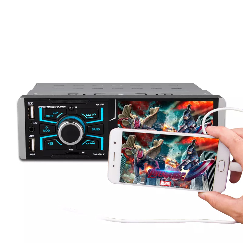 myAI Car MP5 Player 4’’ Single Din Touchscreen Bluetooth – Smart Voice Control, Mirror Link