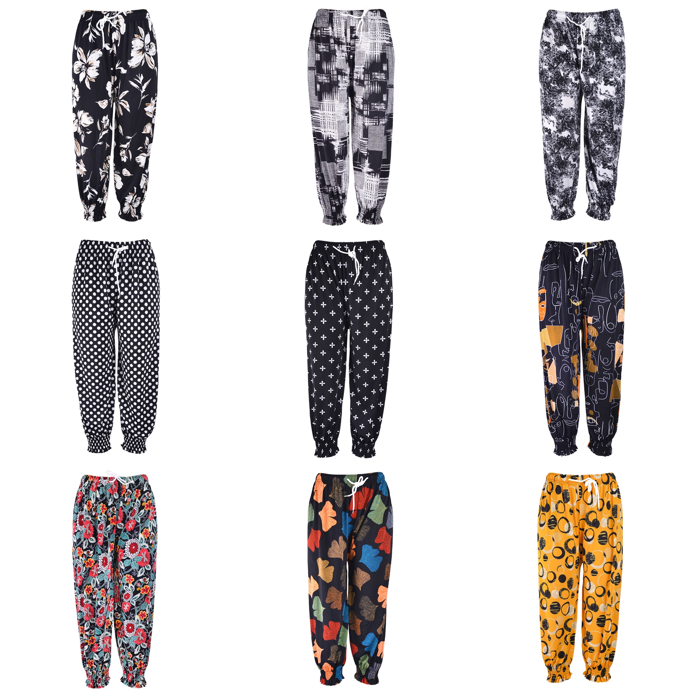 Spring And Summer New Large Size Straight Pants Mother Casual Pants Korean Version Of Everything With High Waist Loose Slim Casual Wide Leg Trousers Long Pants Item Picture