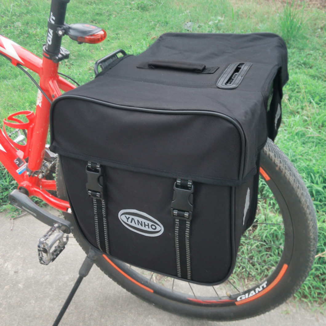 YA055 Bike pack rear rack pack Mountain bike pack rear bike double pack saddle pack Double pack pack
