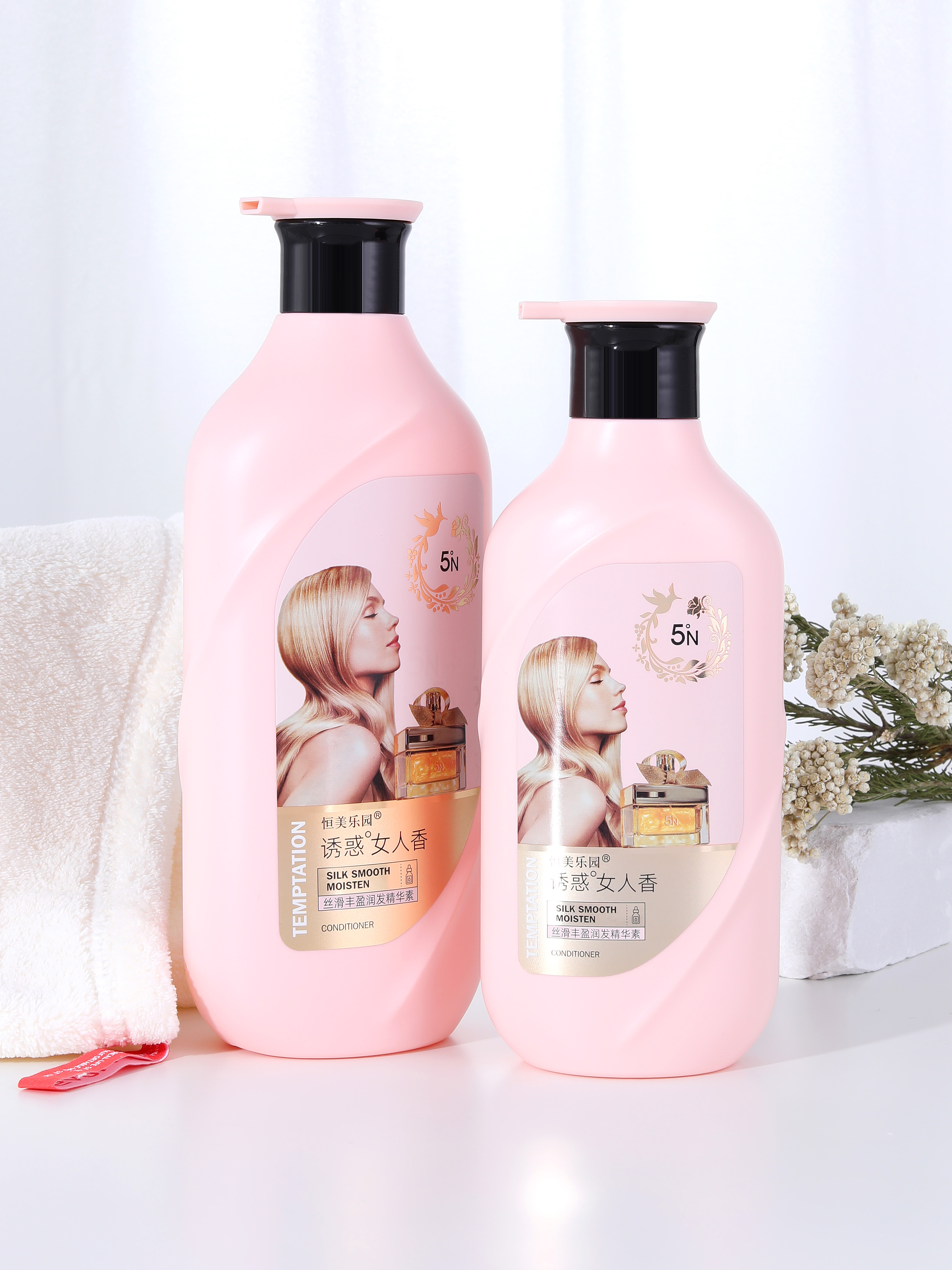 恒美乐园800ml诱惑女人香丝滑丰盈润发素