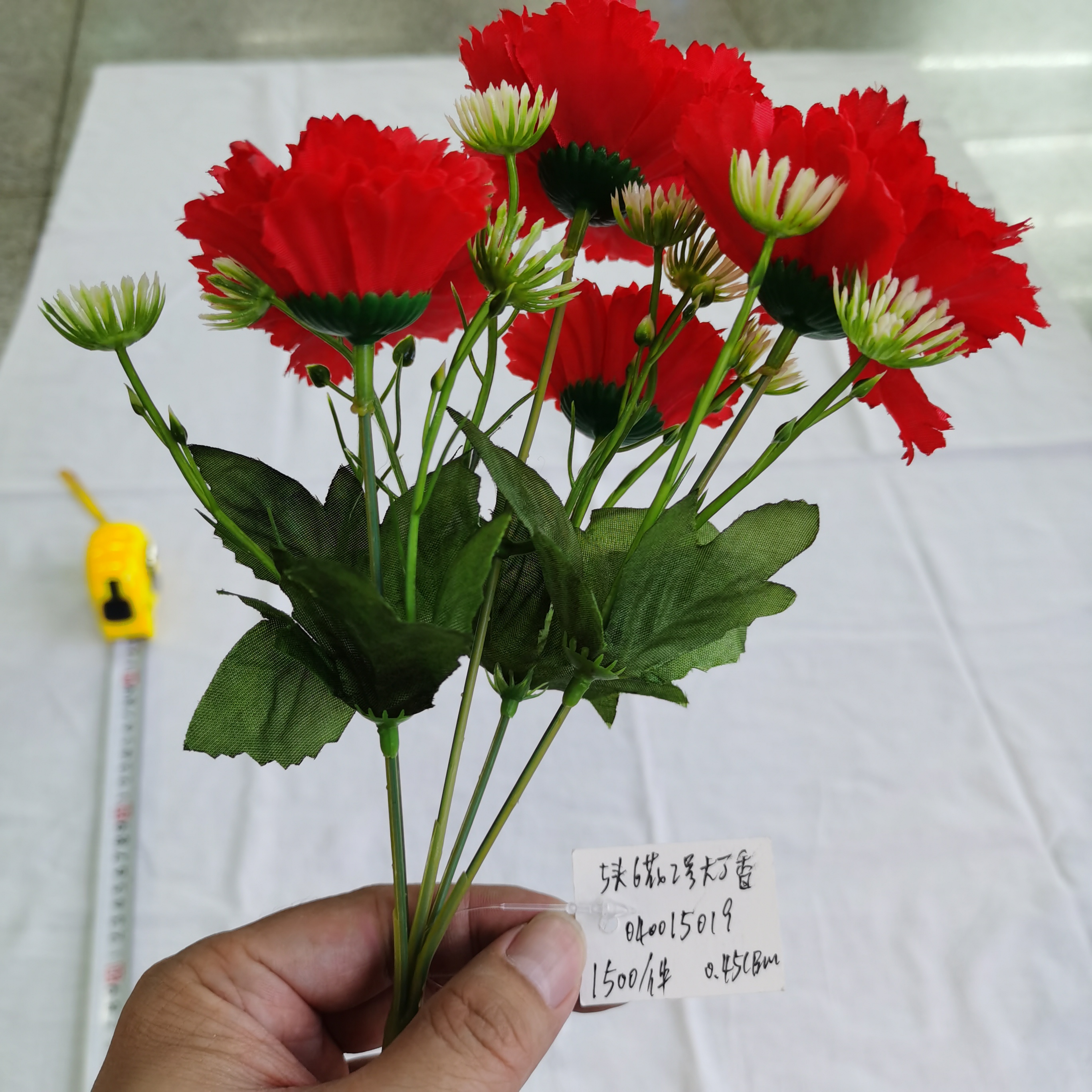 Direct sales of artificial flower manufacturers: 5-head 6-flower artificial flower bouquets and ornaments, featuring high-quality grass and large lilacs pic 2