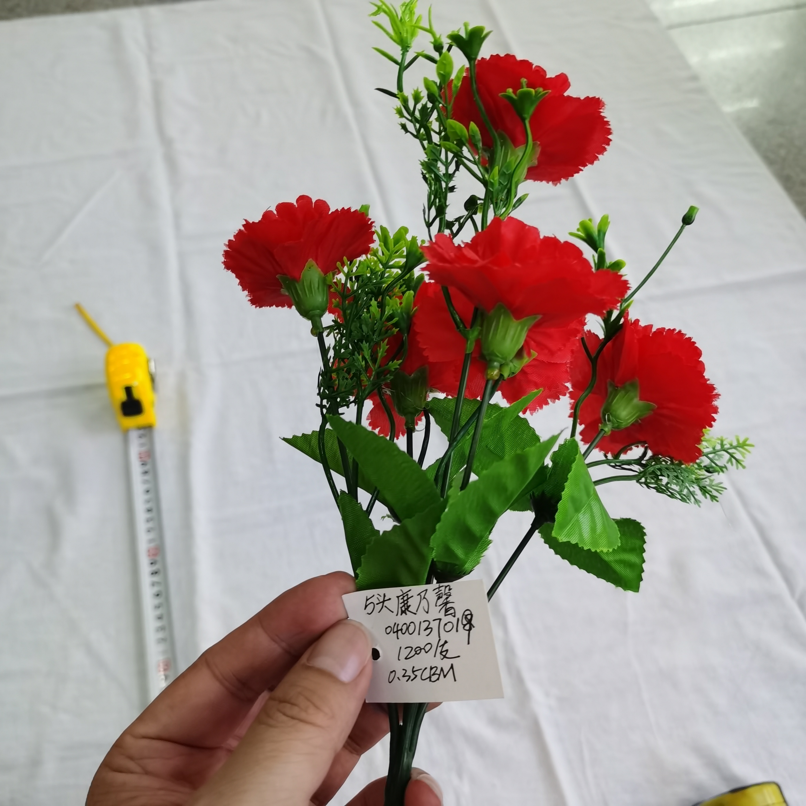 Direct sales of artificial flower manufacturers: 5-head 4-size carnations for artificial flower bouquets and ornaments pic 2