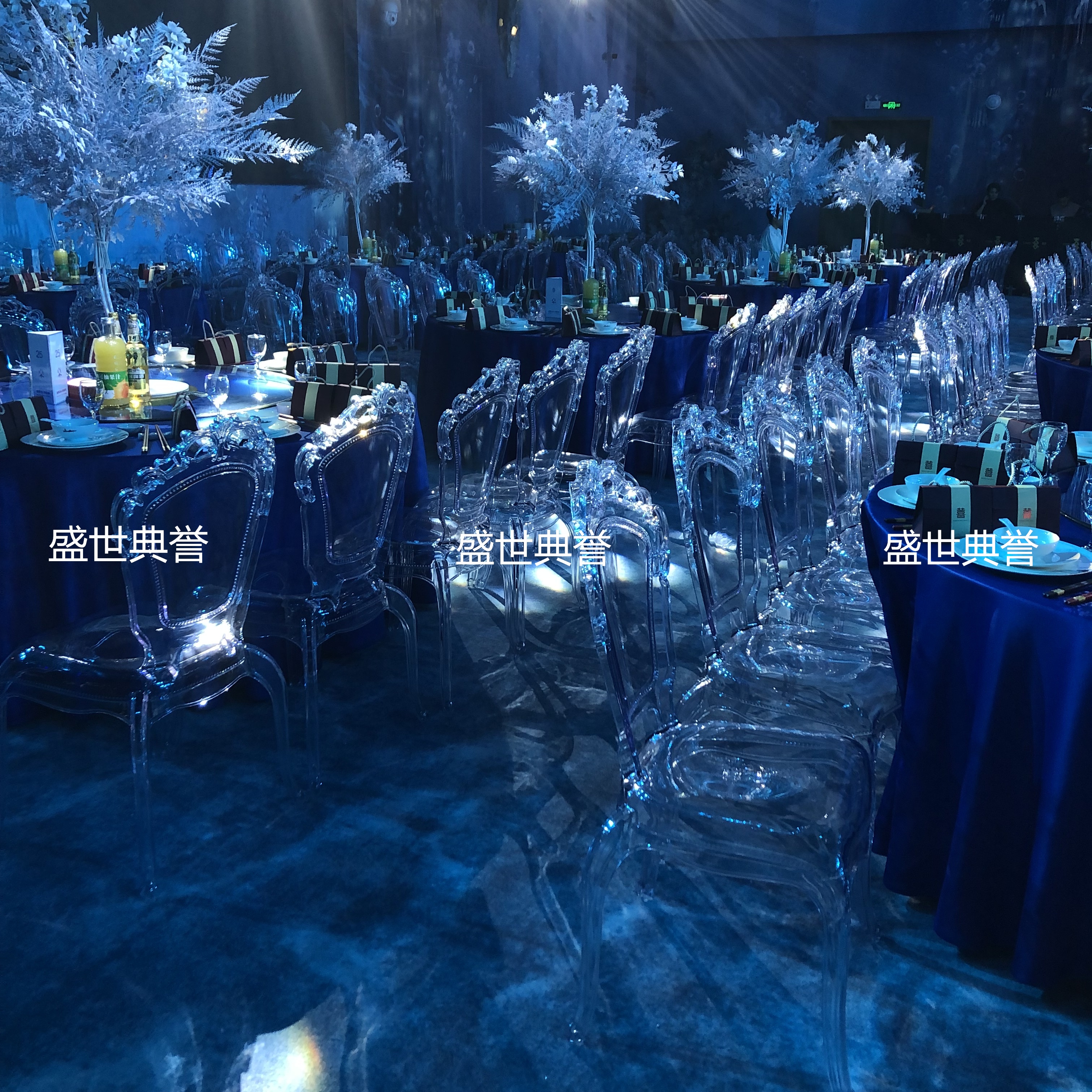 温州国际宴会中心亚克力公主椅酒店主题婚礼透明椅欧式婚礼水晶椅详情图2