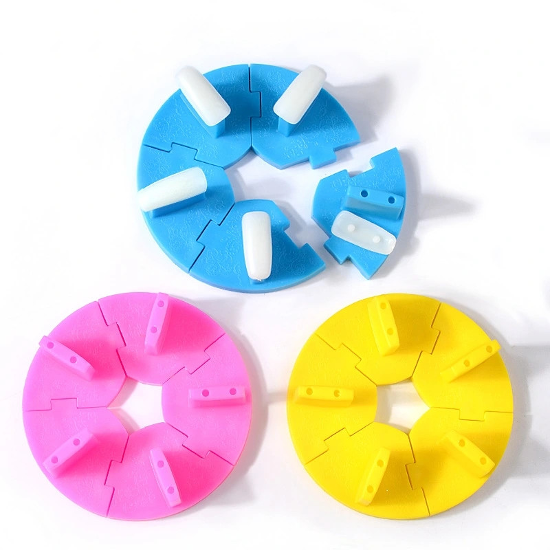 Cross border Manicure plastic lotus holder Manicure circular fixed exercise rack Cosmetic manicure tools