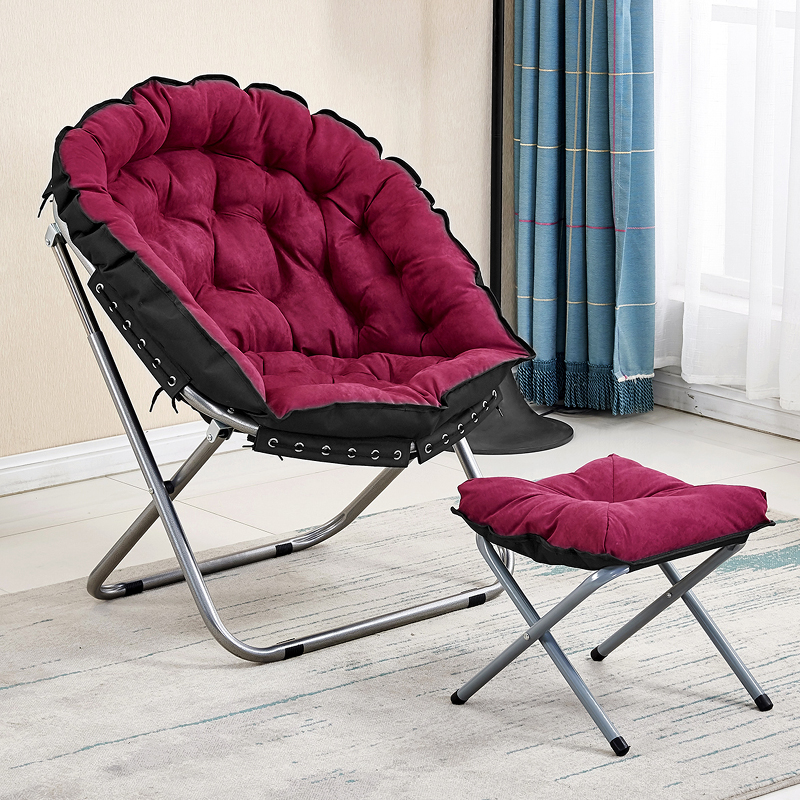 懒人沙发迷你阳台小沙发椅单人创意简约现代网红卧室折叠休闲躺椅详情6