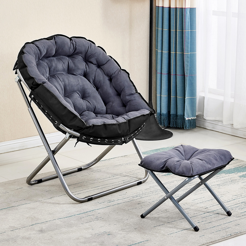 懒人沙发迷你阳台小沙发椅单人创意简约现代网红卧室折叠休闲躺椅详情3
