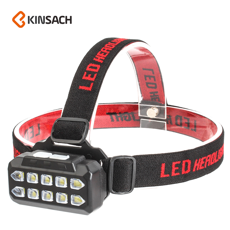 LED strong rechargeable lithium battery headlight riding night fishing extra long waiting headlight