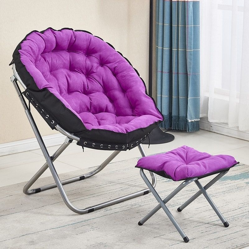 懒人沙发迷你阳台小沙发椅单人创意简约现代网红卧室折叠休闲躺椅详情2