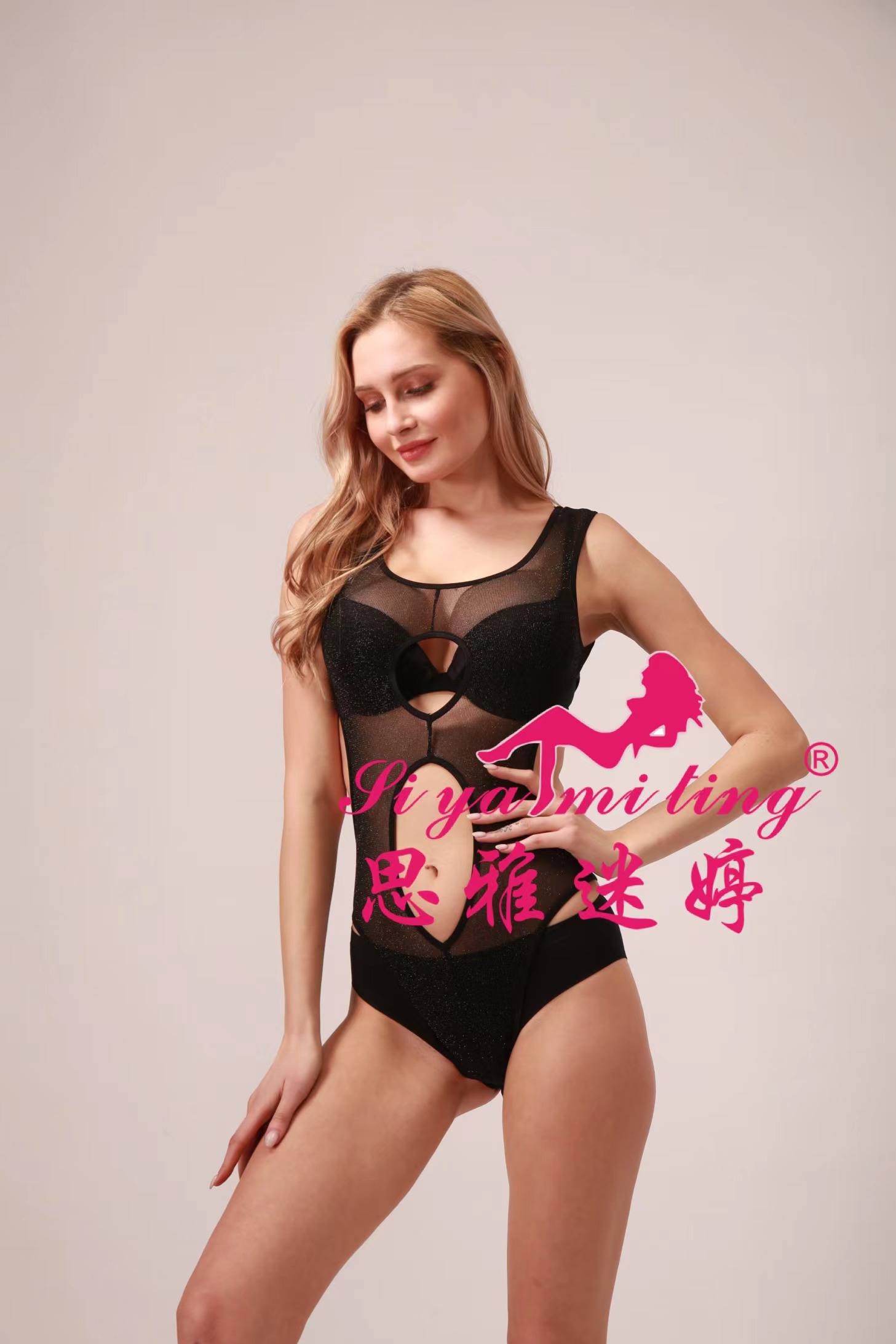 Appeal SEX APPEAL DOES NOT HAVE SLEEVELESS BRIGHT SPOT LOW GET HOLLOW OUT TRANSPARENT TEMPTATION TO CHARM THE onesie on tight bed