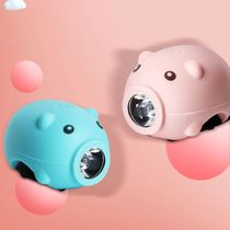 HYD-045 USB charging Piglet Horn light Bicycle horn headlight Bicycle riding lighting headlight