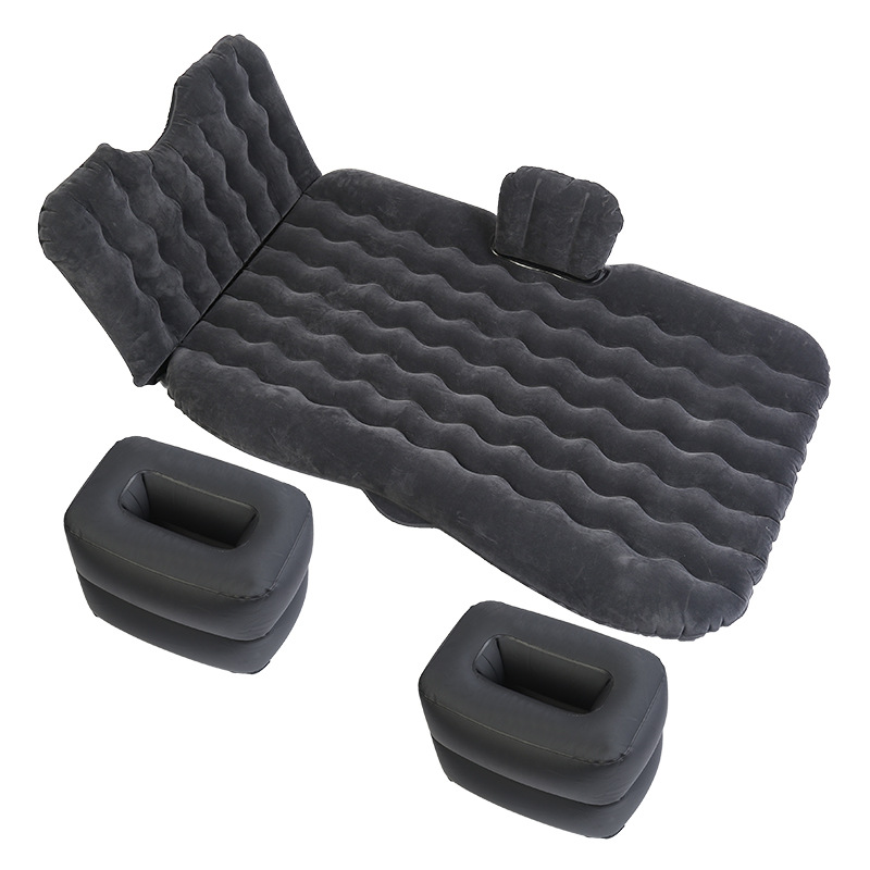 Car Upholstery Car Inflatable Bed Head Guard Flocking Inflatable Bed Pvc Flocking Car Inflatable Mattress Travel Inflatable Bed Qw78