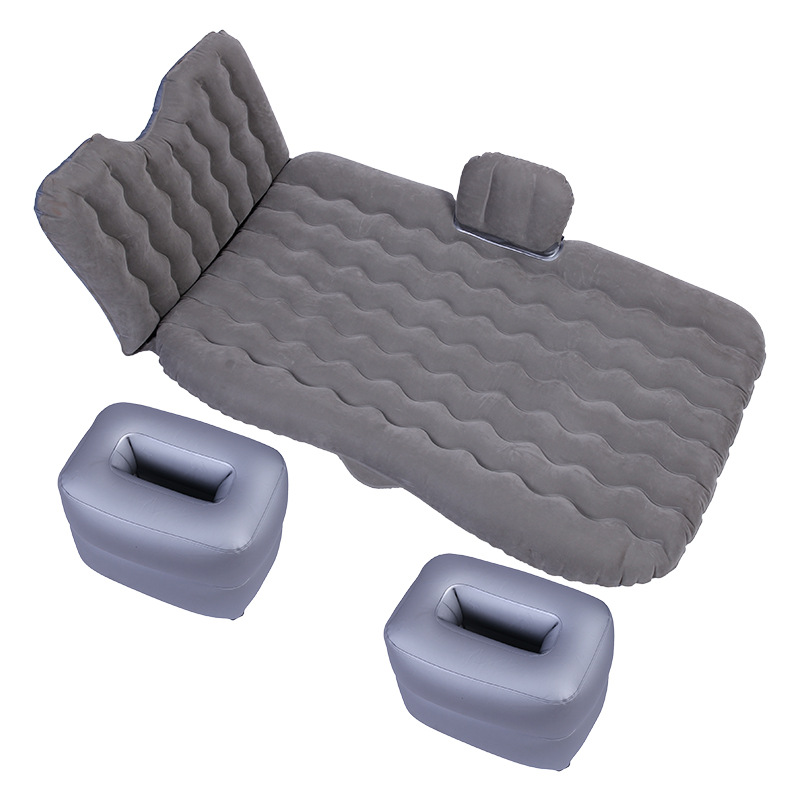 Car Upholstery Car Inflatable Bed Head Guard Flocking Inflatable Bed Pvc Flocking Car Inflatable Mattress Travel Inflatable Bed Qw78 details Picture