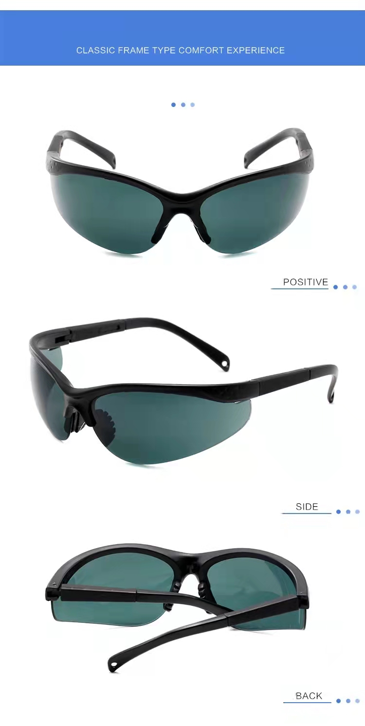 可调节镜腿防尘防风沙防飞溅防护眼镜  多色时尚护目镜 工业实验室劳保眼镜详情3