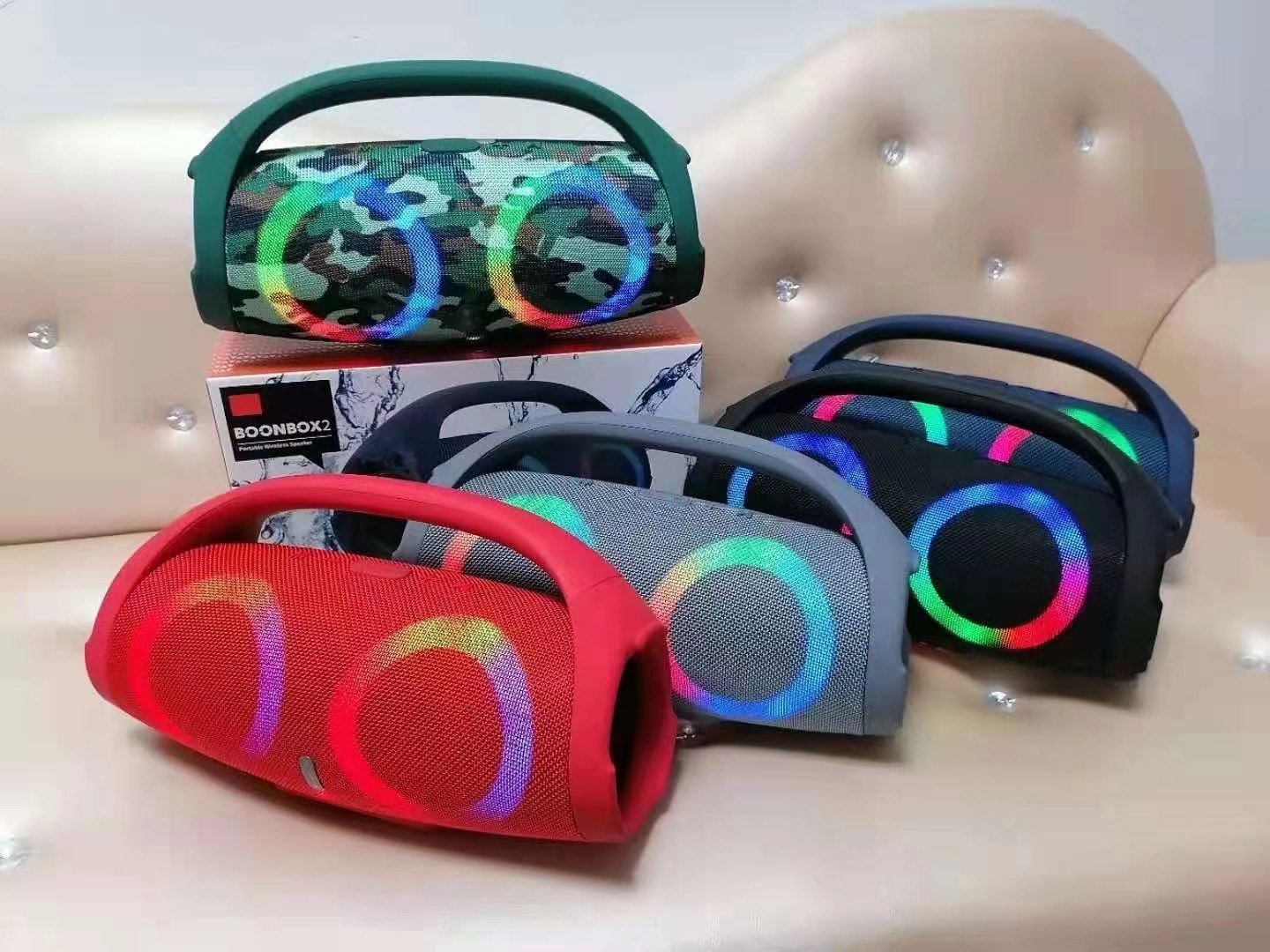 Boombox2 high-volume portable outdoor Bluetooth speaker, God of War subwoofer, square dance audio system pic 2