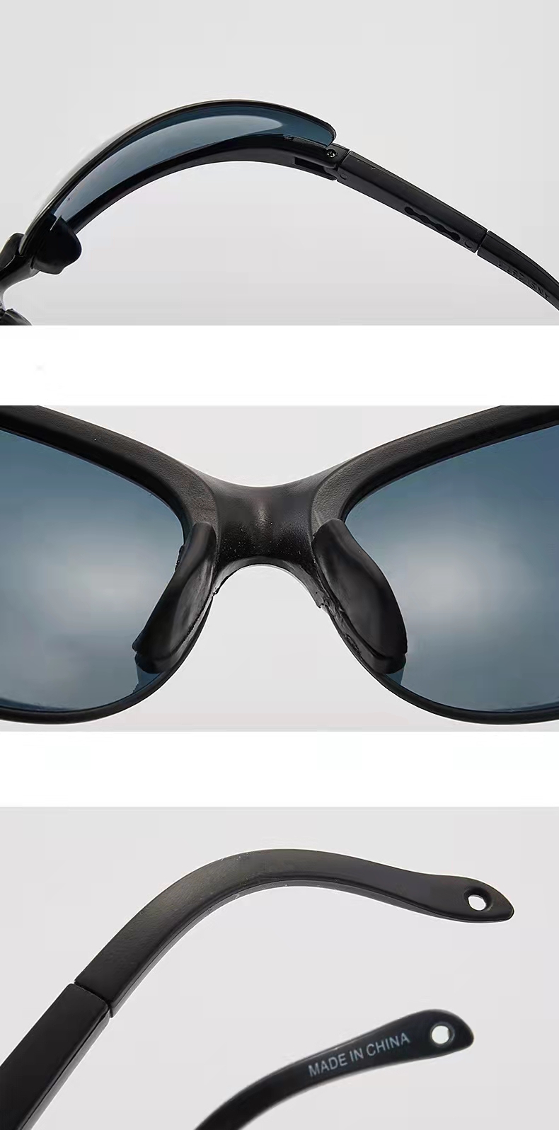 可调节镜腿防尘防风沙防飞溅防护眼镜  多色时尚护目镜 工业实验室劳保眼镜详情2