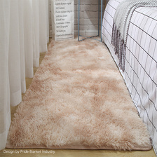 IBH批发丝毛地毯双色渐变扎染长毛地毯客厅素色PV绒地毯茶几地垫BH22061551