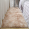 IBH批发丝毛地毯双色渐变扎染长毛地毯客厅素色PV绒地毯茶几地垫BH22061551图