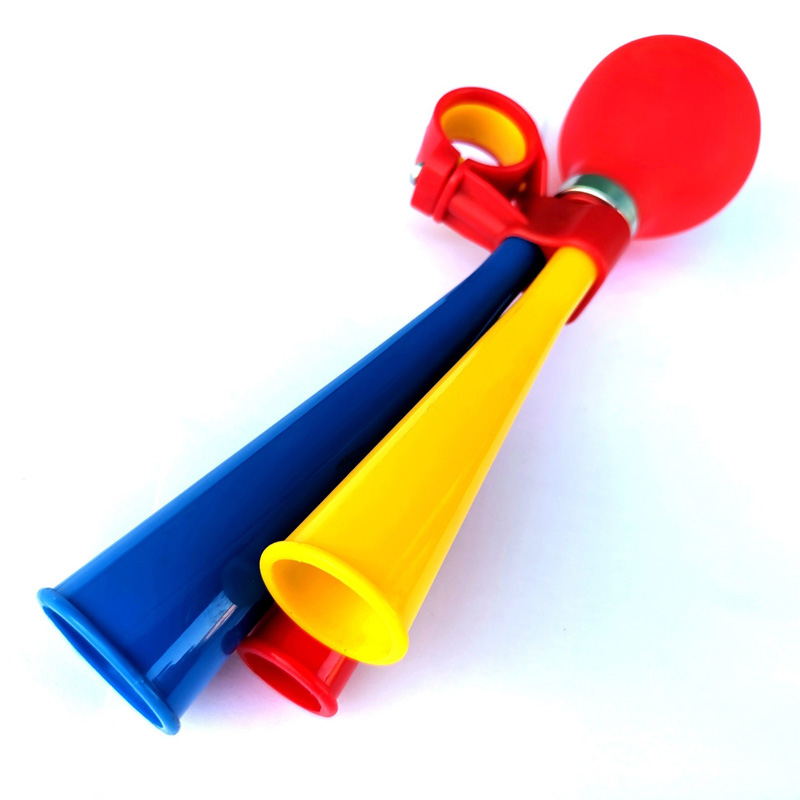 220723 Three-tube plastic horn, bicycle horn, airbag horn, bicycle air bell, bicycle air horn, multi-color pic 6