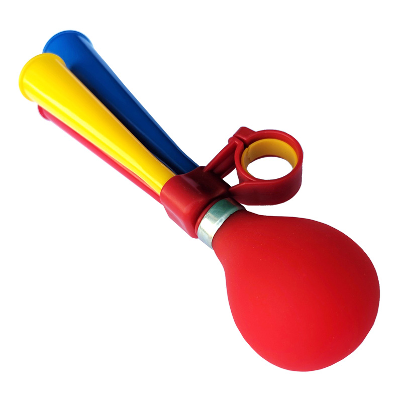 220723 Three-tube plastic horn, bicycle horn, airbag horn, bicycle air bell, bicycle air horn, multi-color Specification image