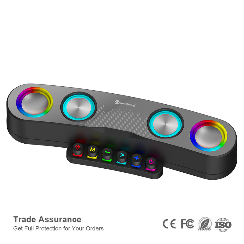 myAI Gaming Speaker RGB Light Bluetooth Speaker for Notebook, Multimedia