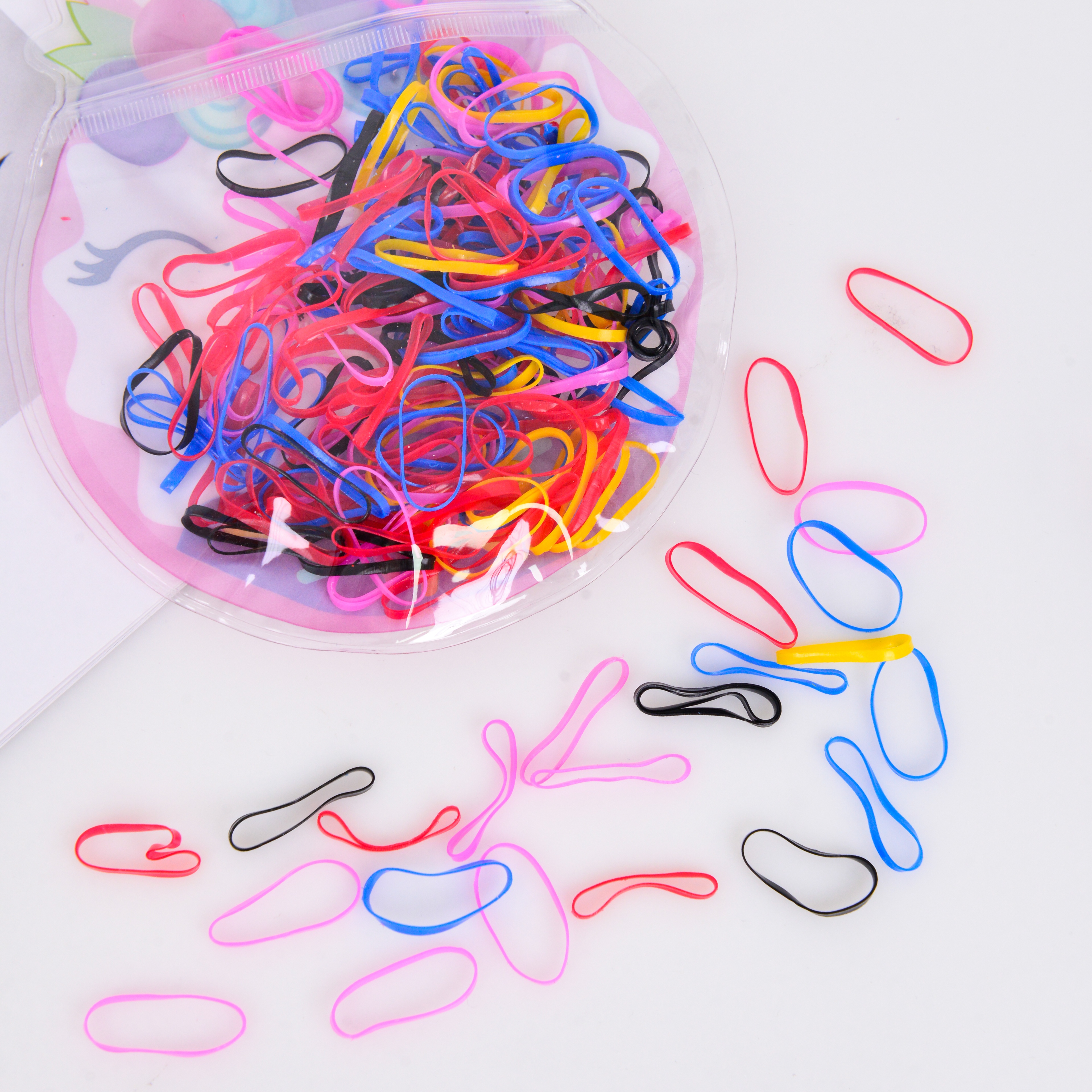 New cartoon cute unicorn packaging children's rubber band Korean rubber band Japanese rubber band 4